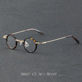 Orita Small Punk Round Glasses Frame Round Frames Southood C2LeopardGold